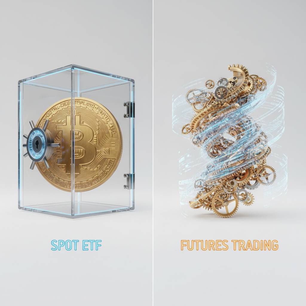 비트코인 ETF 초보 투자 비밀: 현물 vs 선물 완벽 비교 2 비트코인 ETF 초보 투자 비밀: 현물 vs 선물 완벽 비교 Image 1