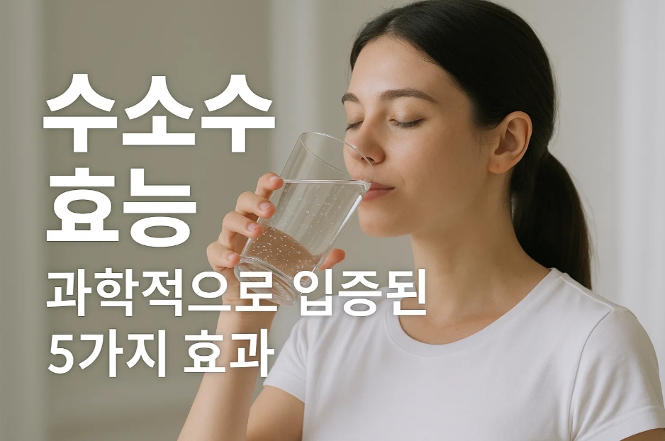 수소수 효능, 과학적으로 입증된 5가지 효과와 안전한 섭취법 [2025 최신]